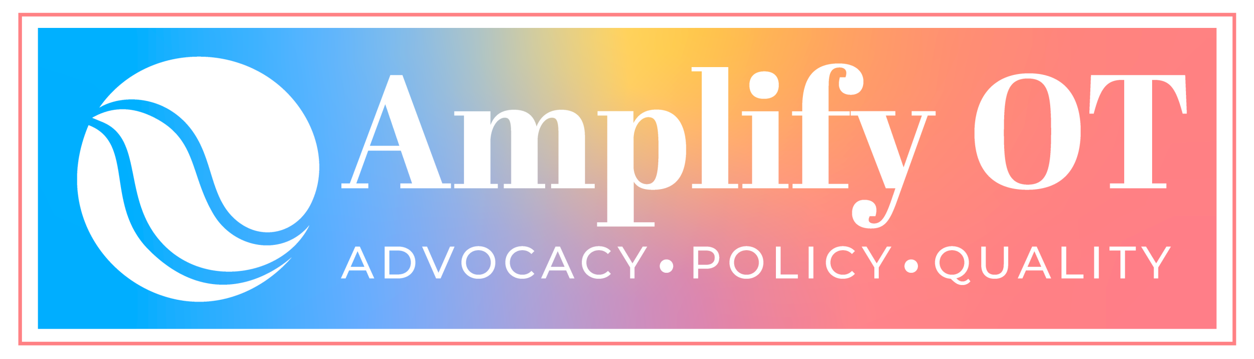 Amplify OT logo pink Advocacy, Policy, Quality